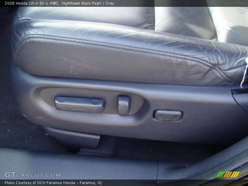 Nighthawk Black Pearl / Gray 2008 Honda CR-V EX-L 4WD