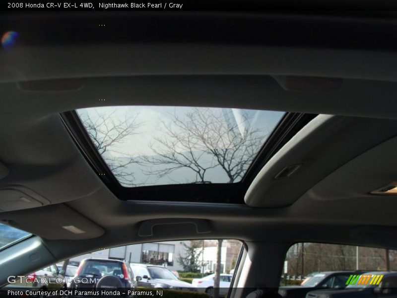 Nighthawk Black Pearl / Gray 2008 Honda CR-V EX-L 4WD