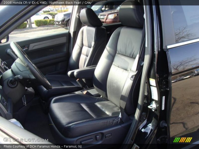 Nighthawk Black Pearl / Gray 2008 Honda CR-V EX-L 4WD
