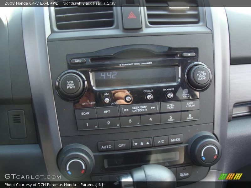 Nighthawk Black Pearl / Gray 2008 Honda CR-V EX-L 4WD