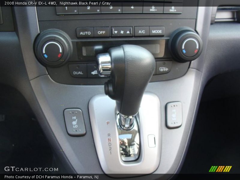 Nighthawk Black Pearl / Gray 2008 Honda CR-V EX-L 4WD