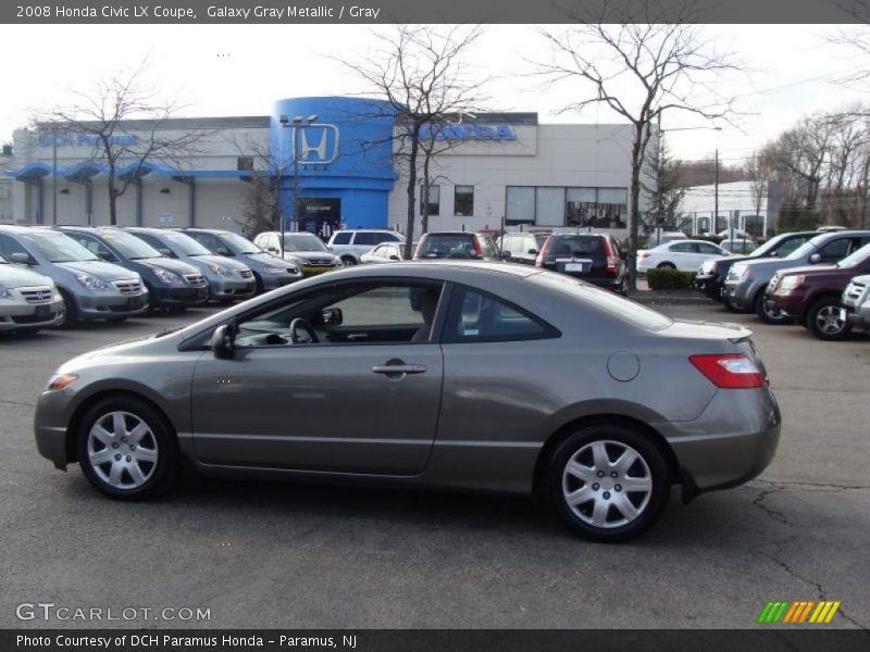 Galaxy Gray Metallic / Gray 2008 Honda Civic LX Coupe