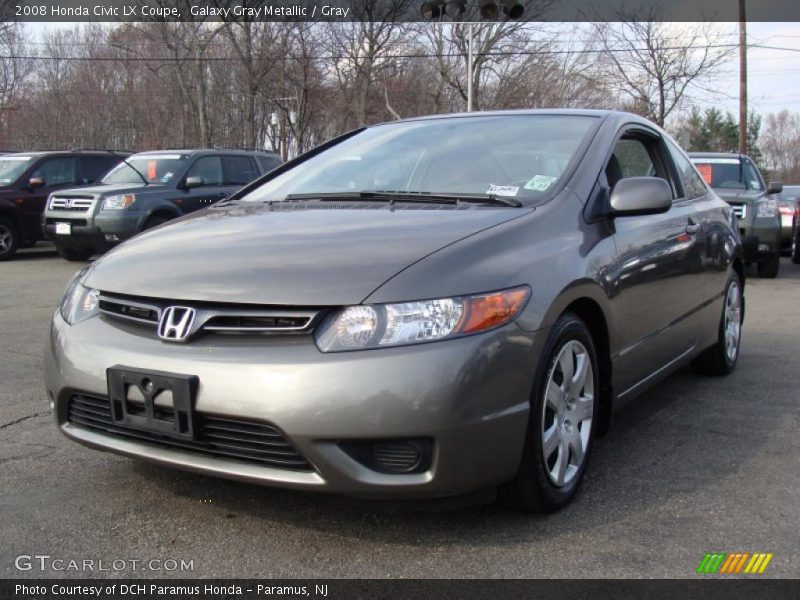 Galaxy Gray Metallic / Gray 2008 Honda Civic LX Coupe
