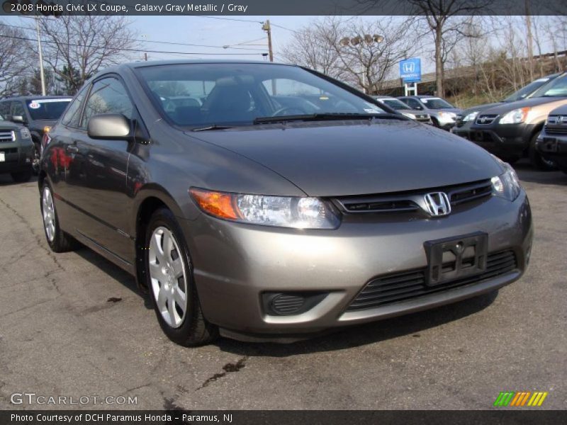 Galaxy Gray Metallic / Gray 2008 Honda Civic LX Coupe