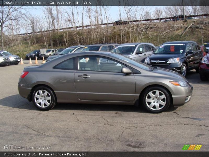 Galaxy Gray Metallic / Gray 2008 Honda Civic LX Coupe