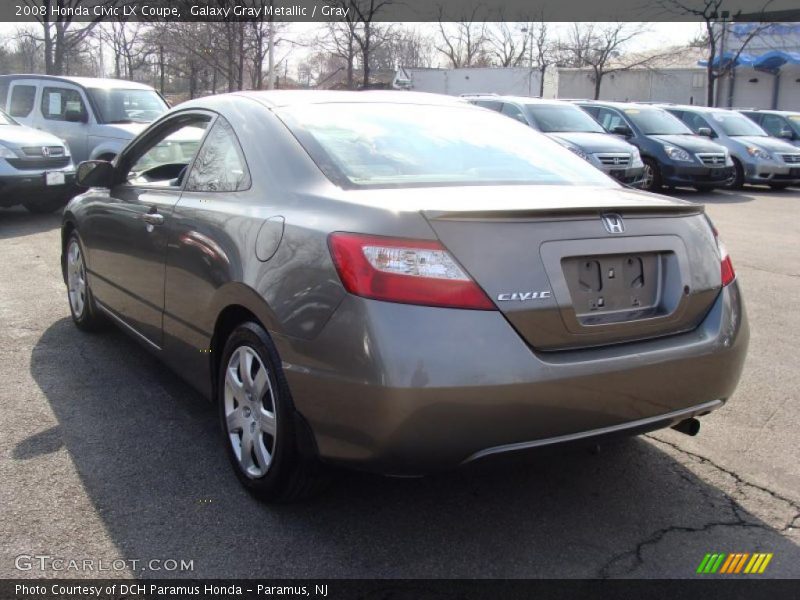 Galaxy Gray Metallic / Gray 2008 Honda Civic LX Coupe