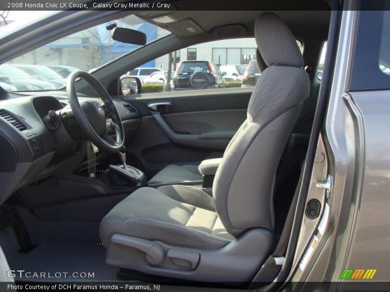 Galaxy Gray Metallic / Gray 2008 Honda Civic LX Coupe