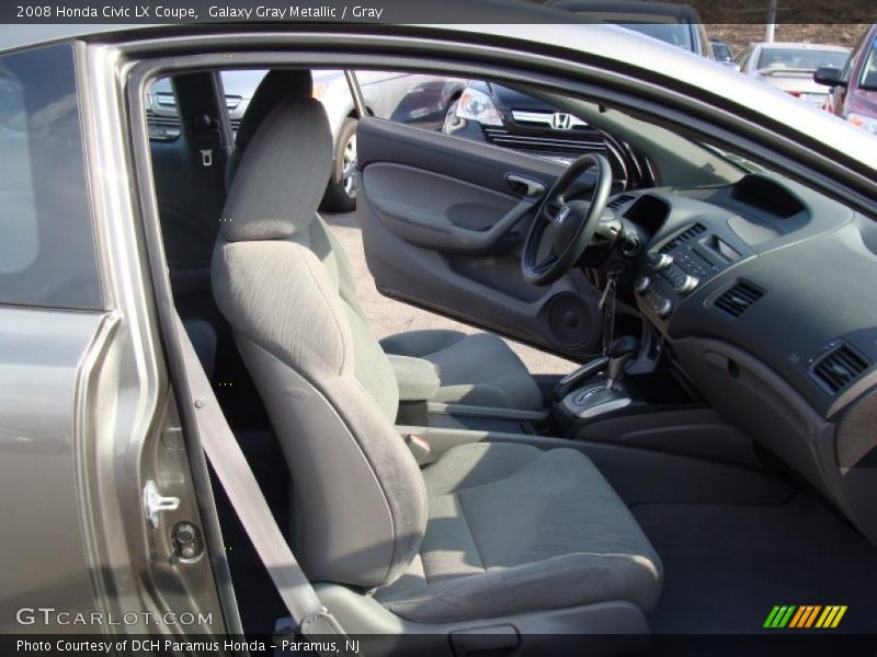 Galaxy Gray Metallic / Gray 2008 Honda Civic LX Coupe