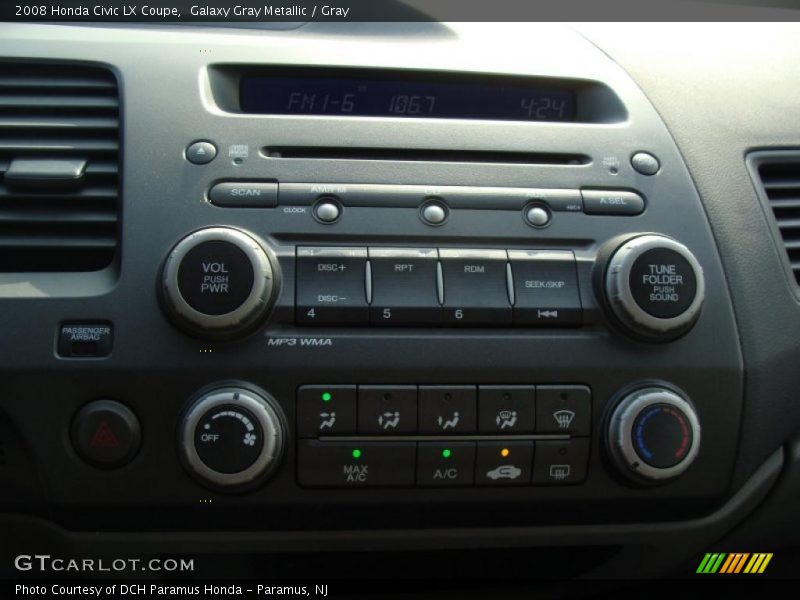 Galaxy Gray Metallic / Gray 2008 Honda Civic LX Coupe