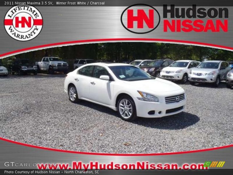 Winter Frost White / Charcoal 2011 Nissan Maxima 3.5 SV