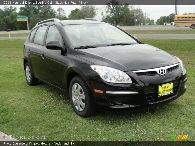 Black Noir Pearl / Black 2011 Hyundai Elantra Touring GLS