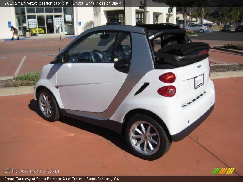 Crystal White / design Black 2010 Smart fortwo passion cabriolet