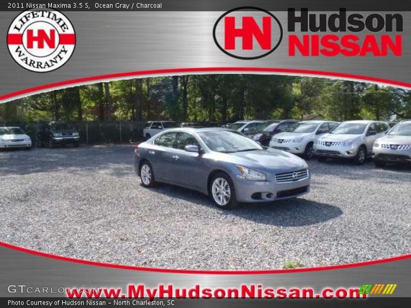 Ocean Gray / Charcoal 2011 Nissan Maxima 3.5 S