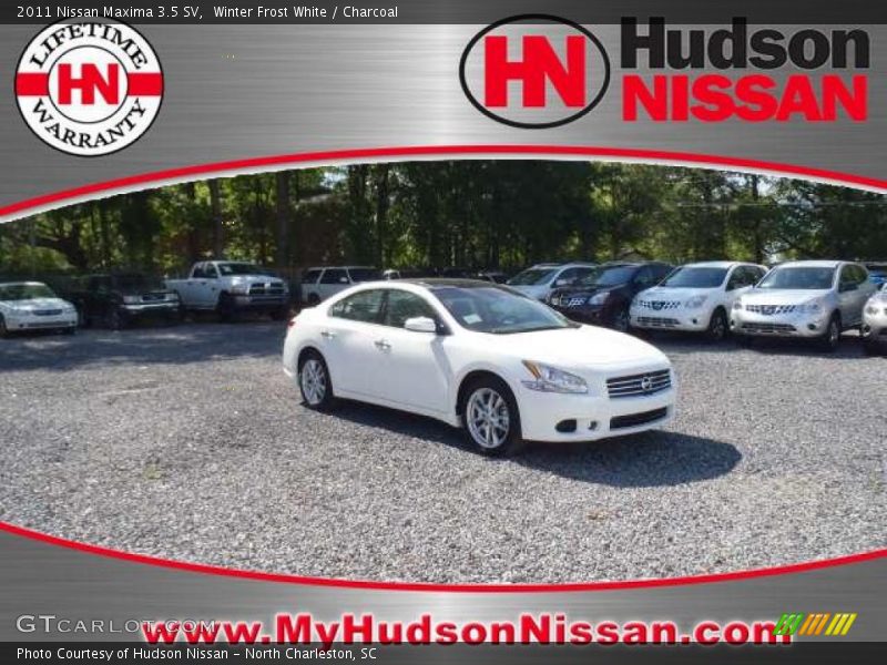 Winter Frost White / Charcoal 2011 Nissan Maxima 3.5 SV