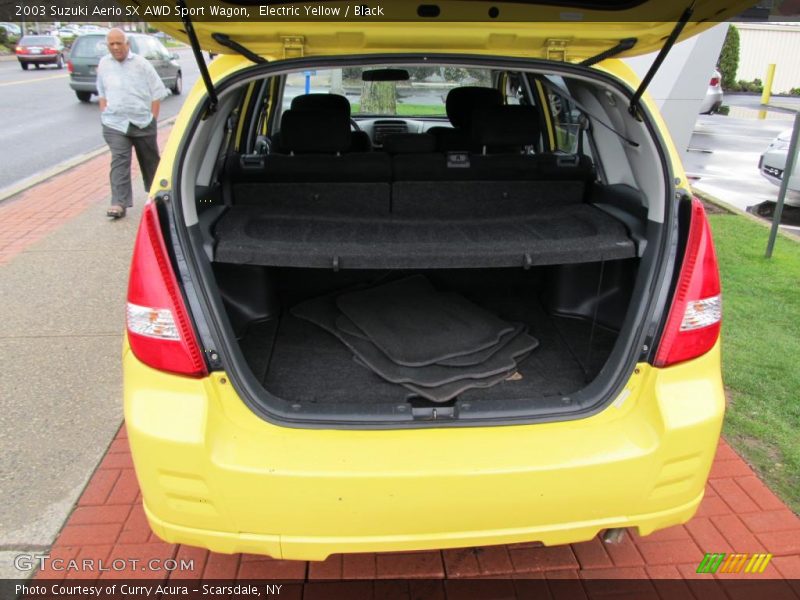 Electric Yellow / Black 2003 Suzuki Aerio SX AWD Sport Wagon