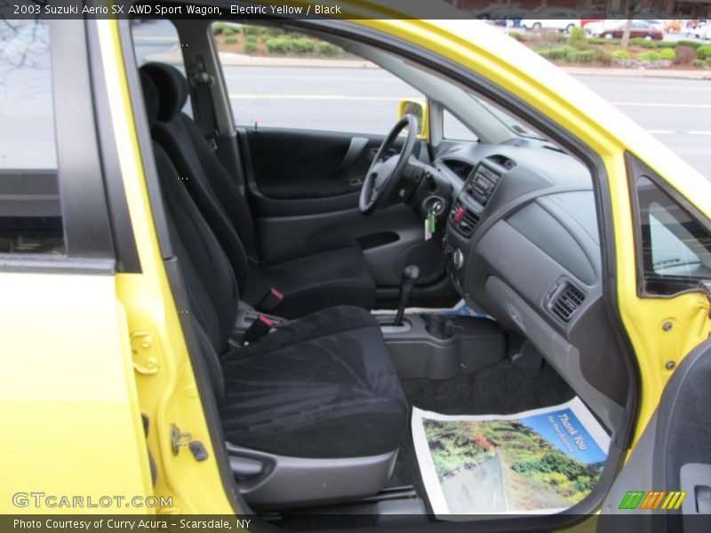 Electric Yellow / Black 2003 Suzuki Aerio SX AWD Sport Wagon