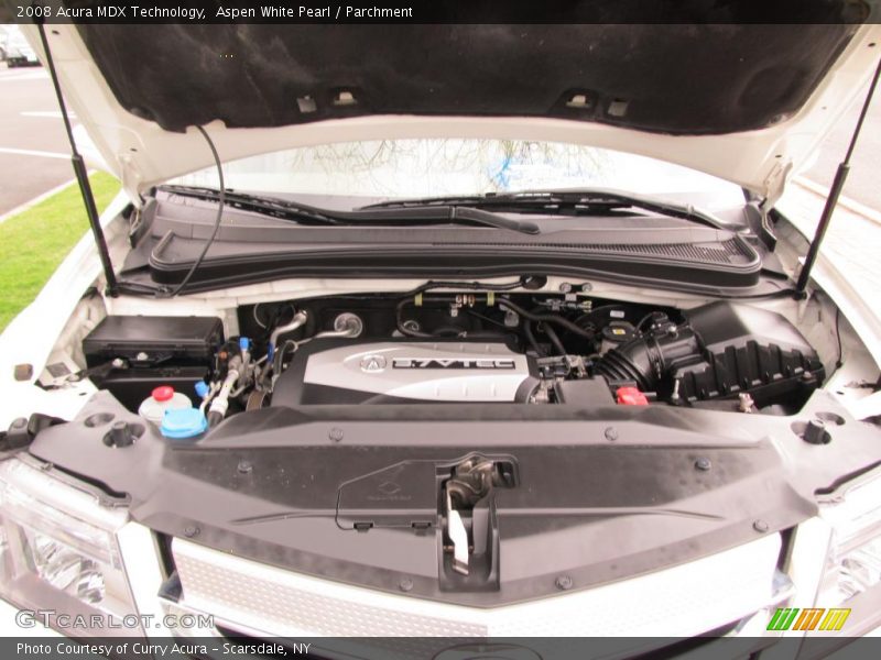 Aspen White Pearl / Parchment 2008 Acura MDX Technology