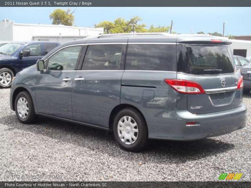Twilight Gray / Beige 2011 Nissan Quest 3.5 S