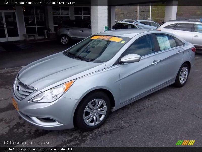 Radiant Silver / Gray 2011 Hyundai Sonata GLS
