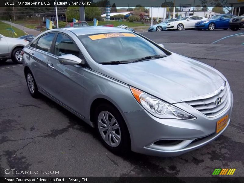 Radiant Silver / Gray 2011 Hyundai Sonata GLS