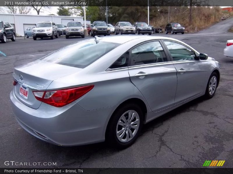 Radiant Silver / Gray 2011 Hyundai Sonata GLS