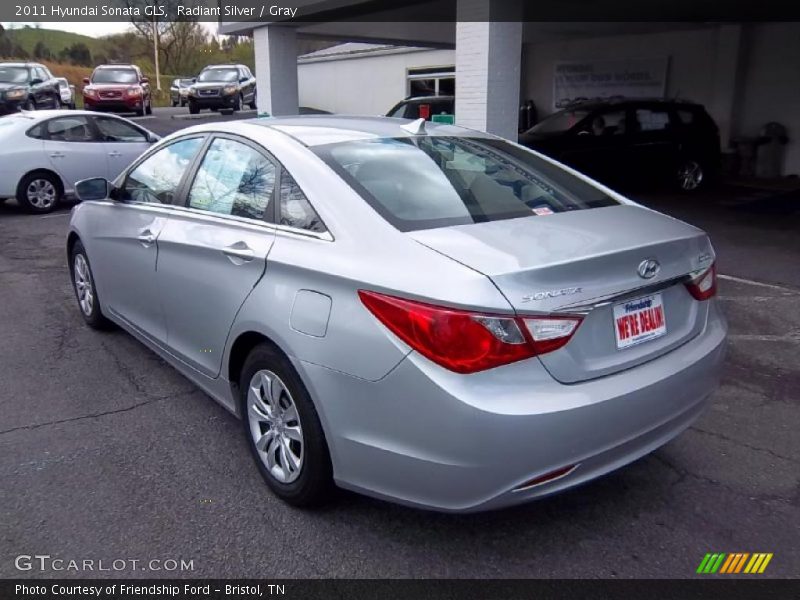 Radiant Silver / Gray 2011 Hyundai Sonata GLS