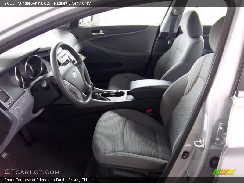 Radiant Silver / Gray 2011 Hyundai Sonata GLS