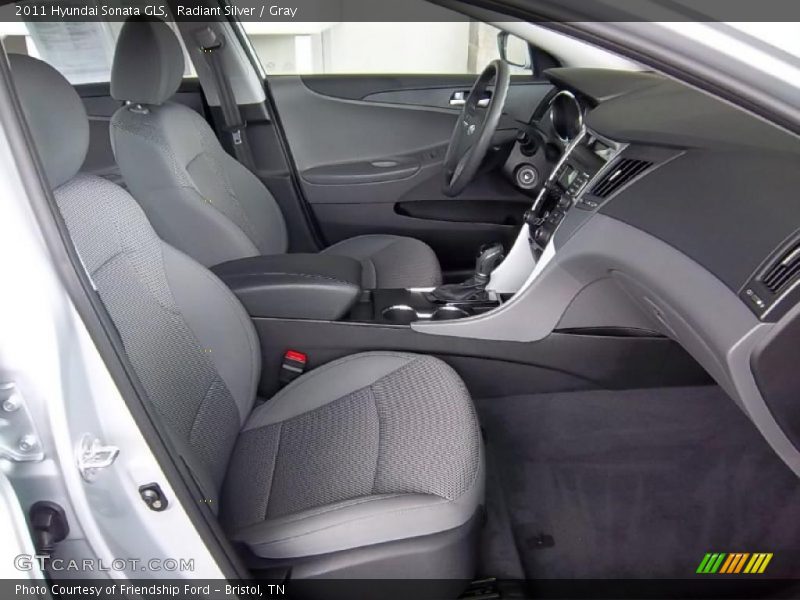 Radiant Silver / Gray 2011 Hyundai Sonata GLS