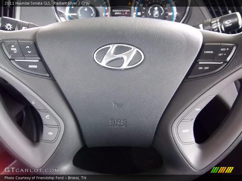 Radiant Silver / Gray 2011 Hyundai Sonata GLS