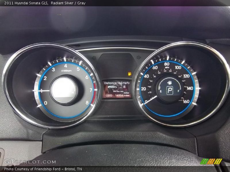 Radiant Silver / Gray 2011 Hyundai Sonata GLS