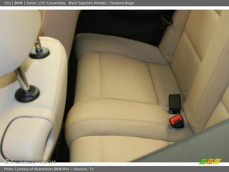 Black Sapphire Metallic / Savanna Beige 2011 BMW 1 Series 135i Convertible
