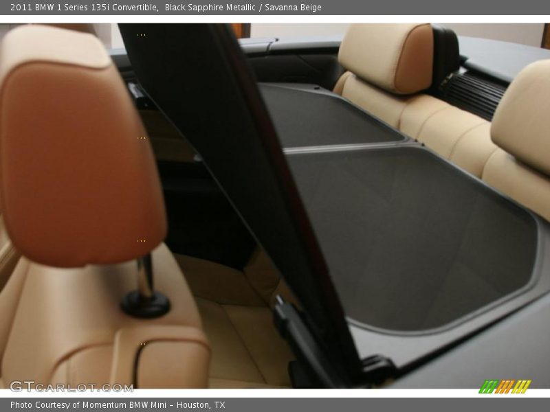Black Sapphire Metallic / Savanna Beige 2011 BMW 1 Series 135i Convertible