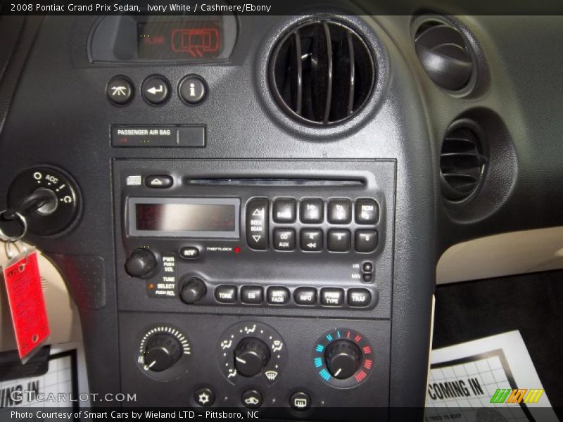 Ivory White / Cashmere/Ebony 2008 Pontiac Grand Prix Sedan