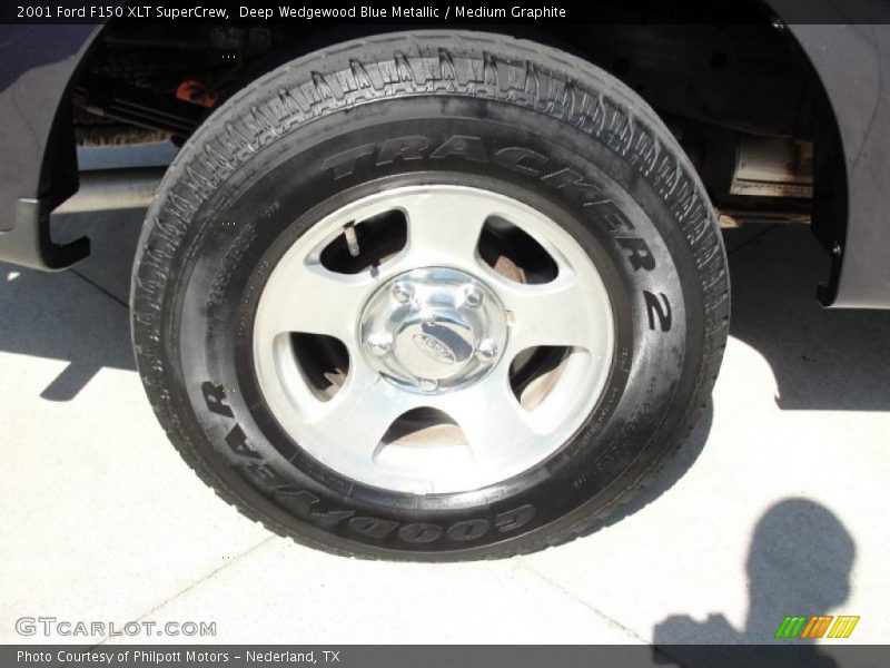 Deep Wedgewood Blue Metallic / Medium Graphite 2001 Ford F150 XLT SuperCrew