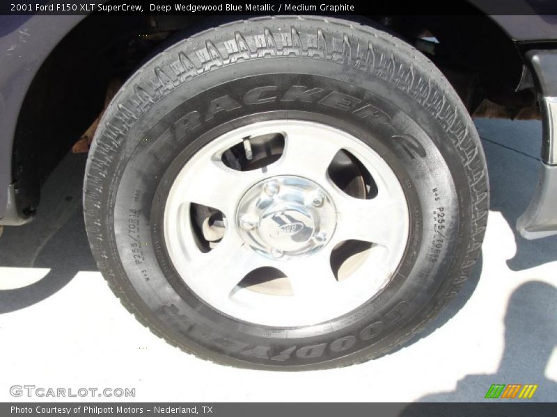 Deep Wedgewood Blue Metallic / Medium Graphite 2001 Ford F150 XLT SuperCrew