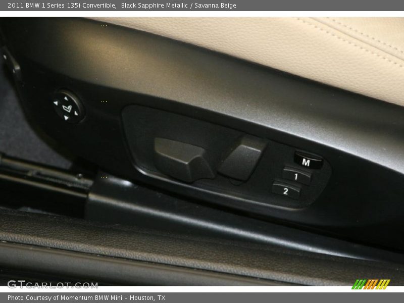 Black Sapphire Metallic / Savanna Beige 2011 BMW 1 Series 135i Convertible