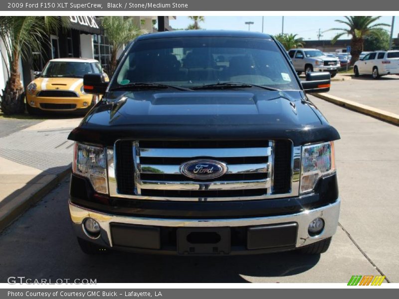 Black / Stone/Medium Stone 2009 Ford F150 XLT SuperCrew