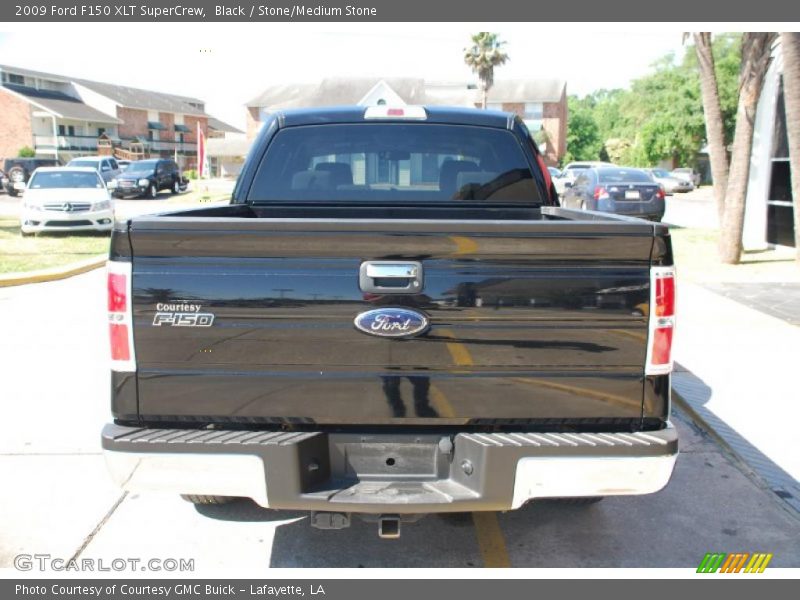 Black / Stone/Medium Stone 2009 Ford F150 XLT SuperCrew