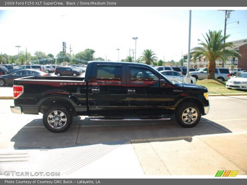 Black / Stone/Medium Stone 2009 Ford F150 XLT SuperCrew