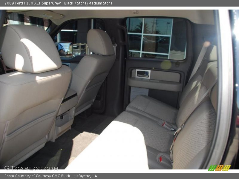 Black / Stone/Medium Stone 2009 Ford F150 XLT SuperCrew