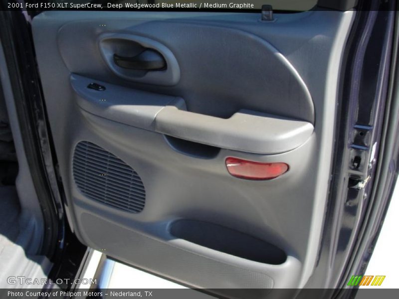 Deep Wedgewood Blue Metallic / Medium Graphite 2001 Ford F150 XLT SuperCrew