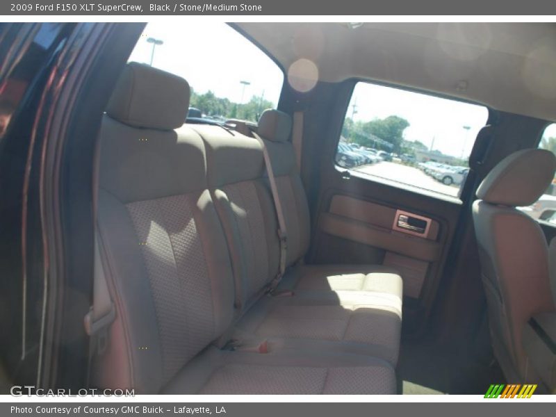 Black / Stone/Medium Stone 2009 Ford F150 XLT SuperCrew