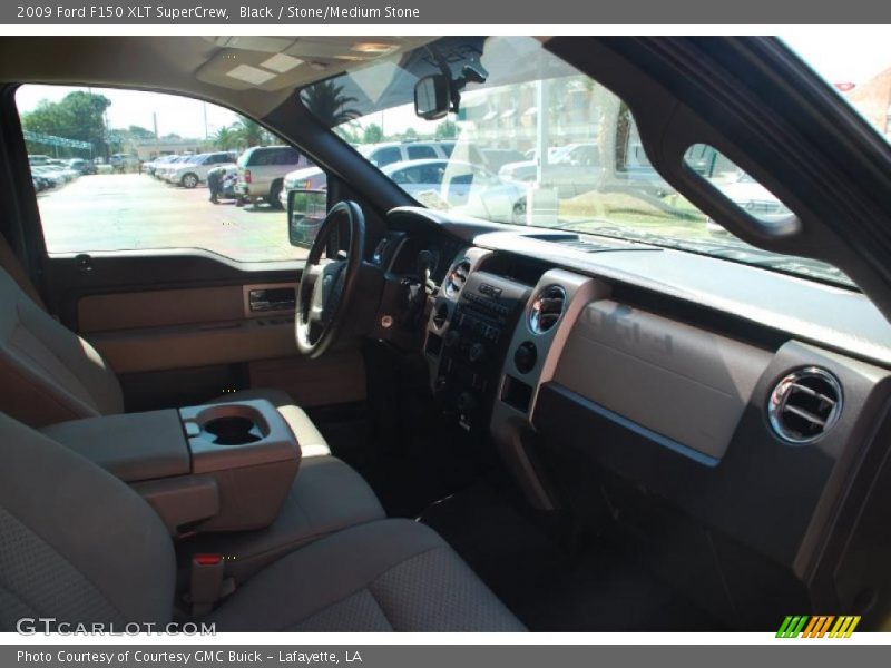 Black / Stone/Medium Stone 2009 Ford F150 XLT SuperCrew