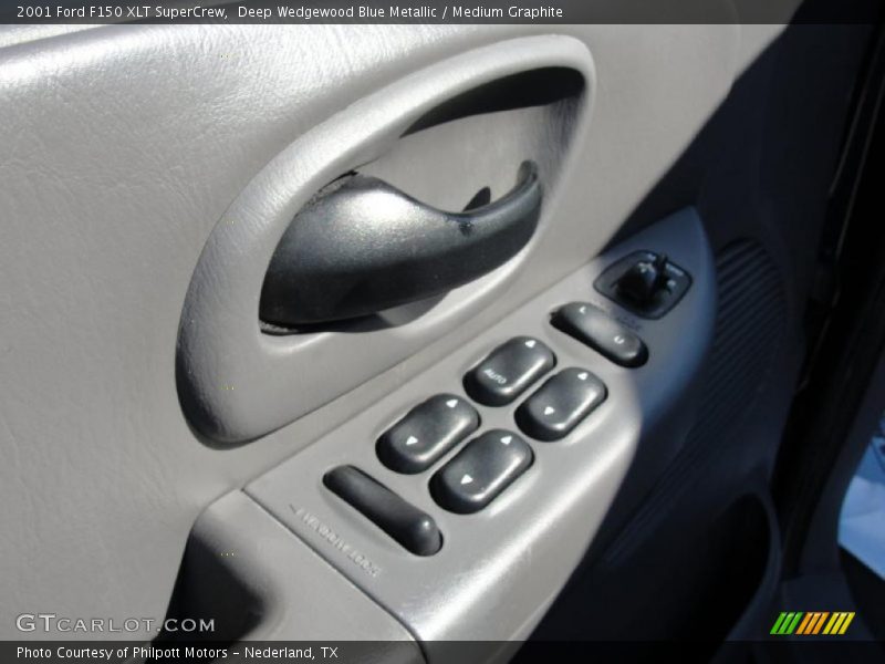 Deep Wedgewood Blue Metallic / Medium Graphite 2001 Ford F150 XLT SuperCrew