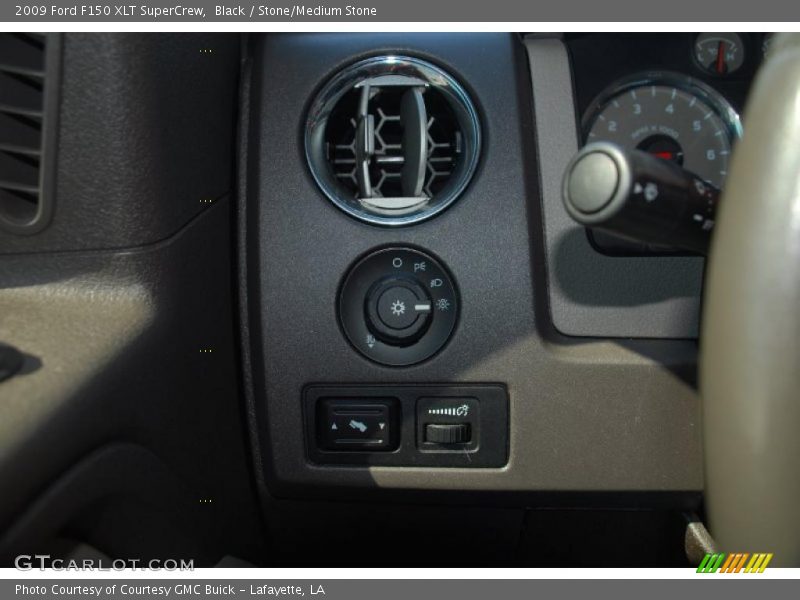 Black / Stone/Medium Stone 2009 Ford F150 XLT SuperCrew