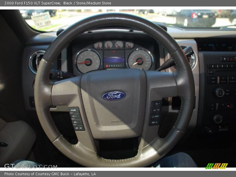Black / Stone/Medium Stone 2009 Ford F150 XLT SuperCrew