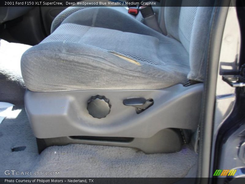 Deep Wedgewood Blue Metallic / Medium Graphite 2001 Ford F150 XLT SuperCrew