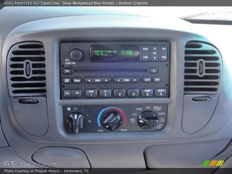 Deep Wedgewood Blue Metallic / Medium Graphite 2001 Ford F150 XLT SuperCrew