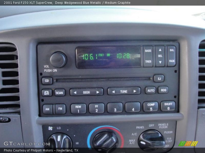 Deep Wedgewood Blue Metallic / Medium Graphite 2001 Ford F150 XLT SuperCrew