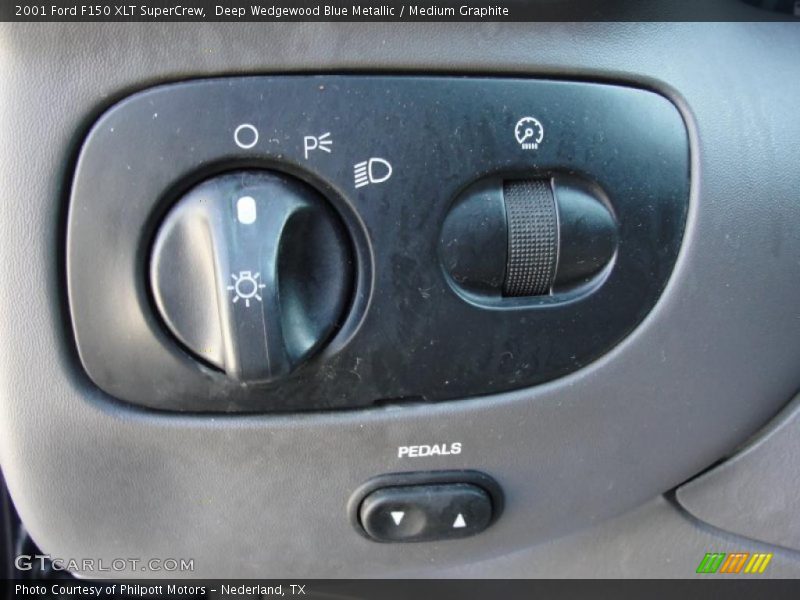 Deep Wedgewood Blue Metallic / Medium Graphite 2001 Ford F150 XLT SuperCrew